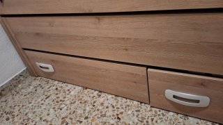 Cama nido de madera con cajones