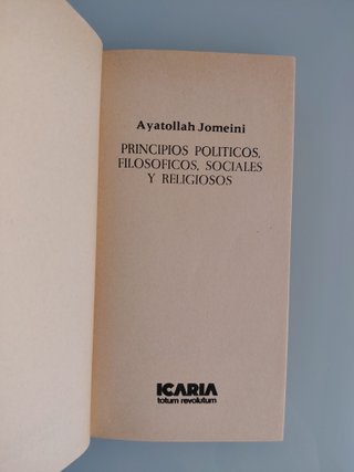 Principios, filosóficos, sociales y religiosos del