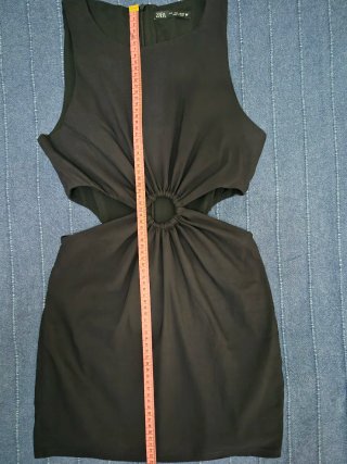 Vestido corto Zara negro