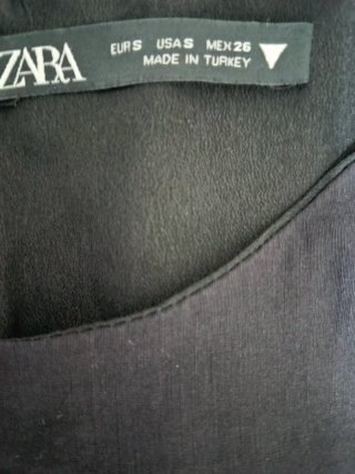 Vestido corto Zara negro