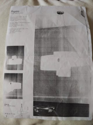 Lámpara de salón diseño italiano