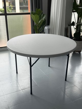 Mesa redonda plegable 120 cm