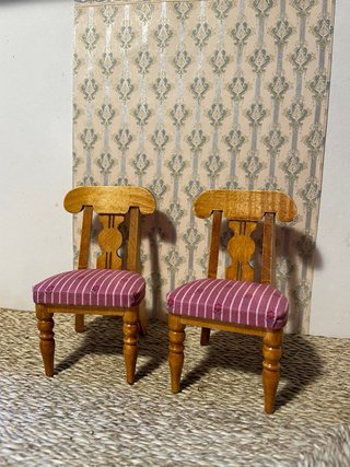 Coppia sedie Bodo Hennig per casa delle bambole