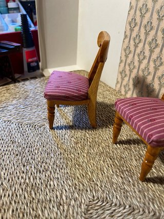 Coppia sedie Bodo Hennig per casa delle bambole