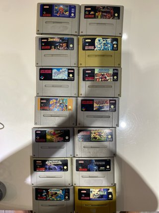 Super Nintendo + 1 mando + 14 juegos