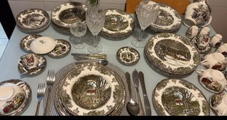 Vajilla Inglesa Porcelana y Cristal