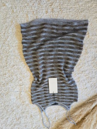 Vestido Zara metálico listrado