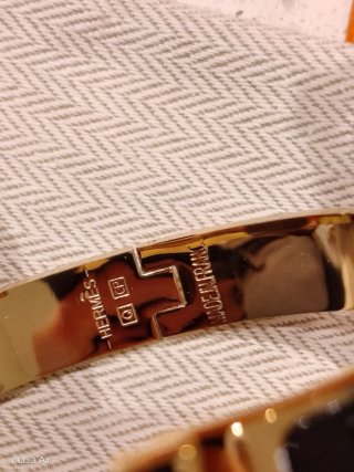 Bracciale Hermes H Nero Oro