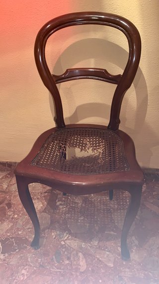 Silla Thonet Caoba Rattan