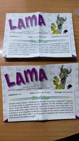 Lama juego de mesa