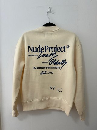 Sudadera Nude Project Beige unisex.