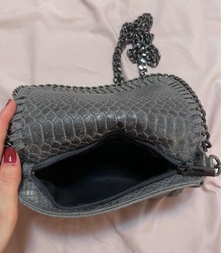 Bolso Piel Gris