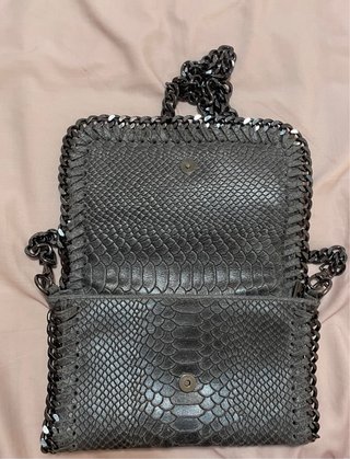 Bolso Piel Gris