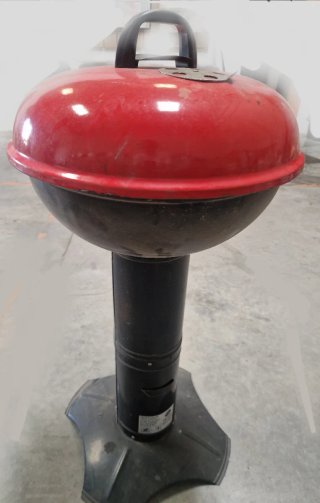 Barbacoa Portátil Roja y Negra