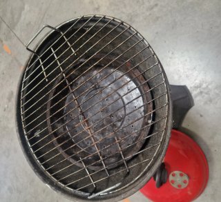 Barbacoa Portátil Roja y Negra