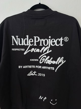 Sudadera Nude Project Azul Marino Unisex