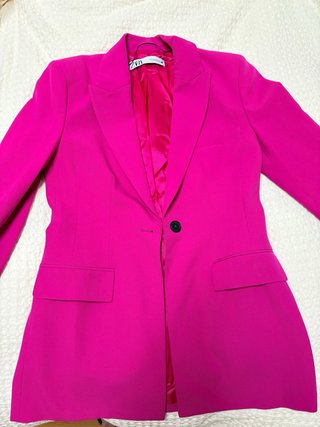 Blazer Zara Rosa Talla XS