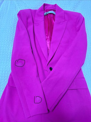 Blazer Zara Rosa Talla XS