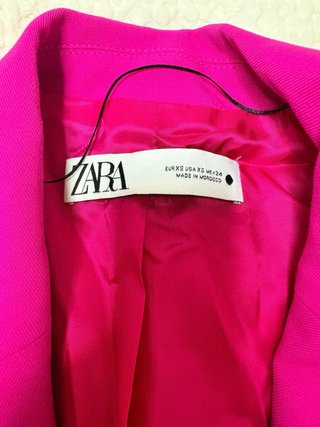 Blazer Zara Rosa Talla XS