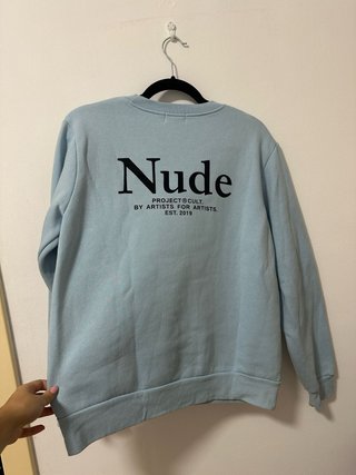 Sudadera Nude Project Azul turquesa.Unisex.