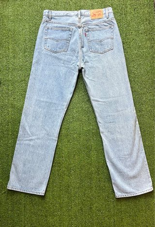 Jeans Levi's Uomo Straight Fit Celeste Vintage Tag