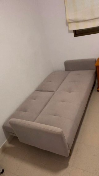 Divano letto nordico grigio chiaro