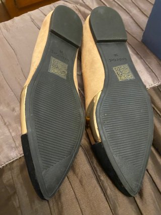 Bailarinas PARFOIS Negras y Doradas Talla X
