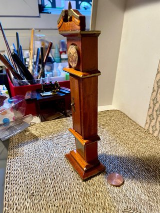 Orologio pendolo dollshouse legno