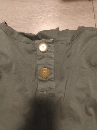 Vestido de algodón verde talla única