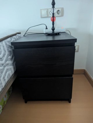 2 mesitas de noche IKEA Malm de 2 cajones