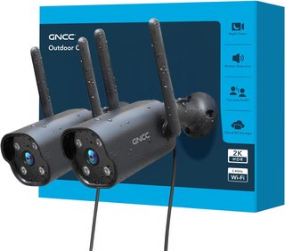 Kit 2 Cámaras Vigilancia Exterior GNCC 2K