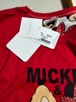 Pijama Minnie Mouse Talla 16 Rojo, nuevo sin usar.