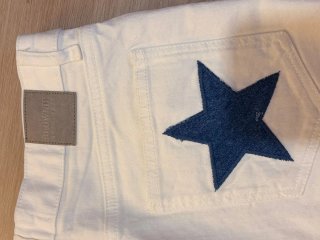 Shorts vaqueros blancos con estrellas