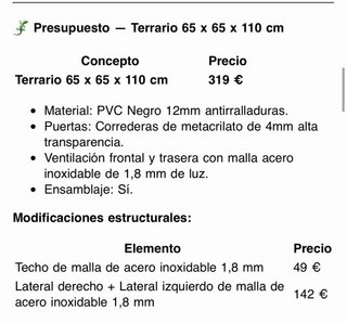 Terrario Profesional Hanakydesign