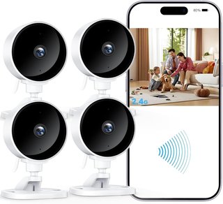 Pack 4 Cámaras Vigilancia WiFi 1080P