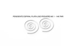 Pendientes Espiral Plata Pequeño