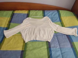 Chaqueta torera Kiabi blanca XL