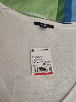 Chaqueta torera Kiabi blanca XL