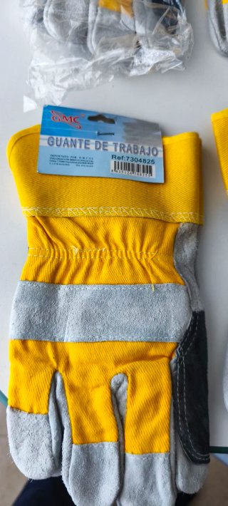Guantes de trabajo Lotus USA grises y amarillos