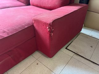 Sofá Chaiselongue Rojo