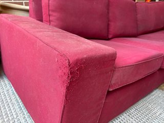 Sofá Chaiselongue Rojo