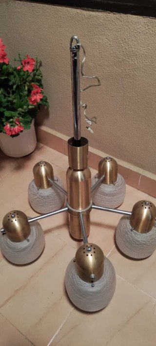 Lámpara de Techo Vintage Años 70 Estilo Space Age