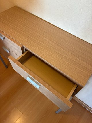 Mueble cajonera madera y metal