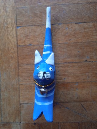 Gatti colorati (4 piccole figure in legno)