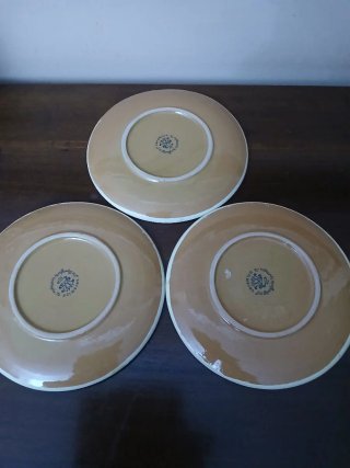 Set 3 Piattini Ceramica Grottaglie F.lli Montefort