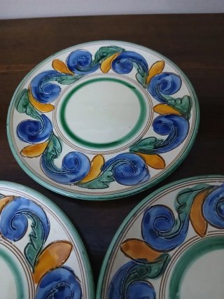 Set 3 Piattini Ceramica Grottaglie F.lli Montefort