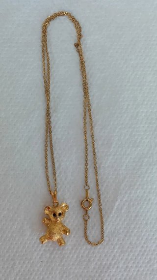 Collana vintage Monet orsetto