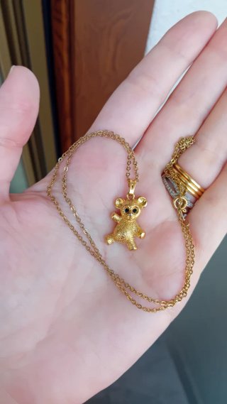 Collana vintage Monet orsetto