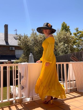 Vestido amarillo invitada/fiesta o casual