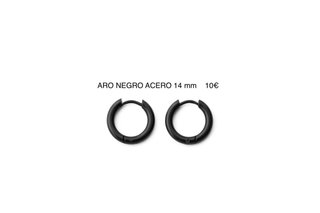 Aro Negro Acero 14 mm